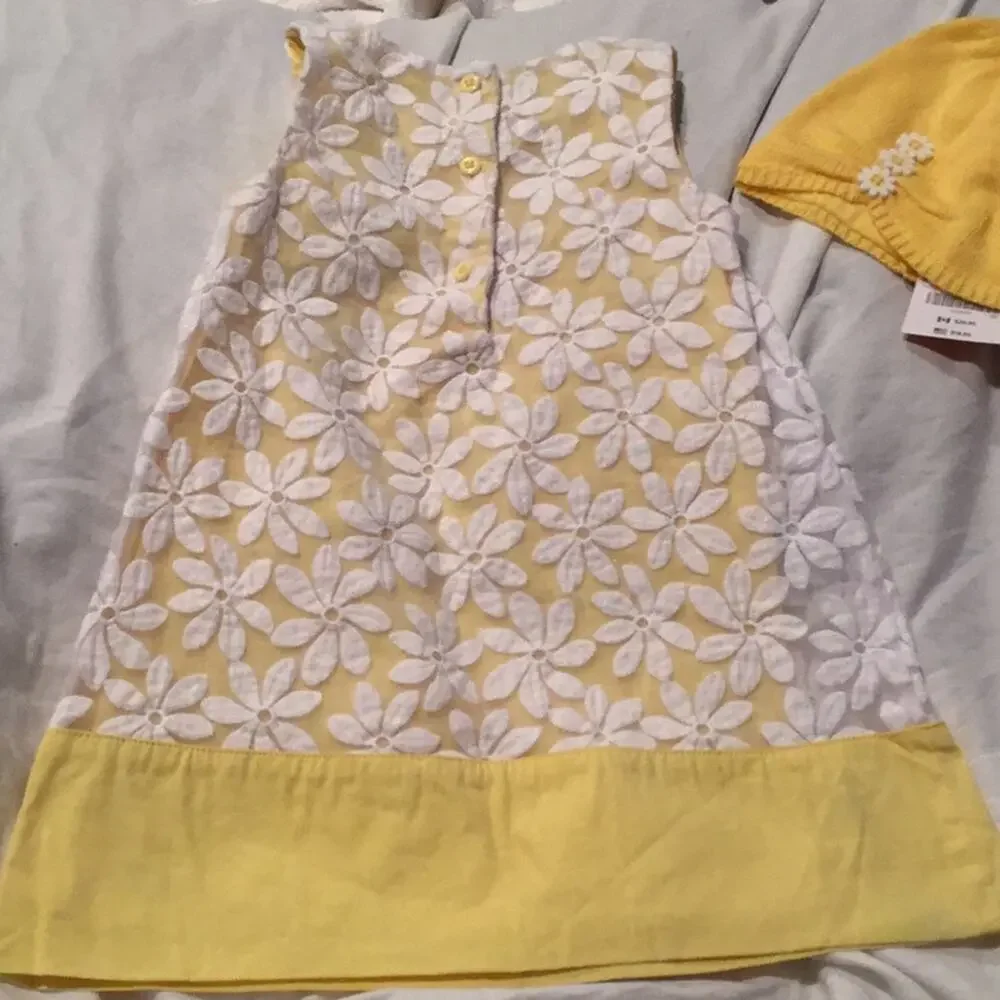 Gymboree Daisy’s floral dress w/hat worn once